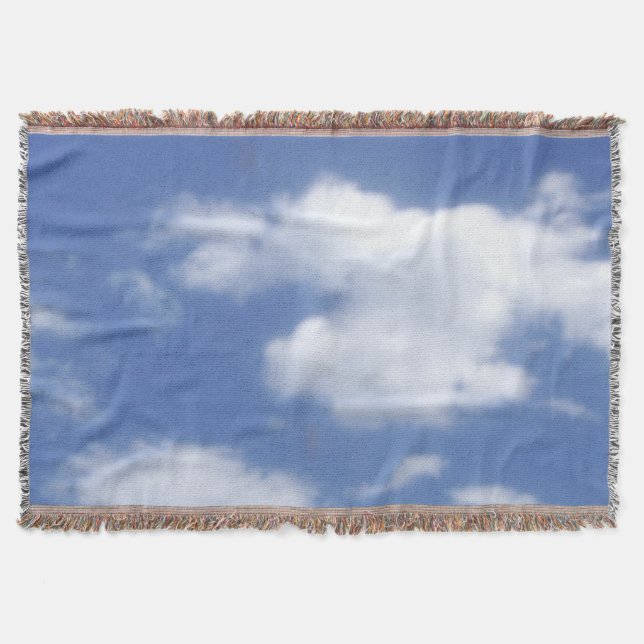 moln i blå himmel filt (Framsidan)