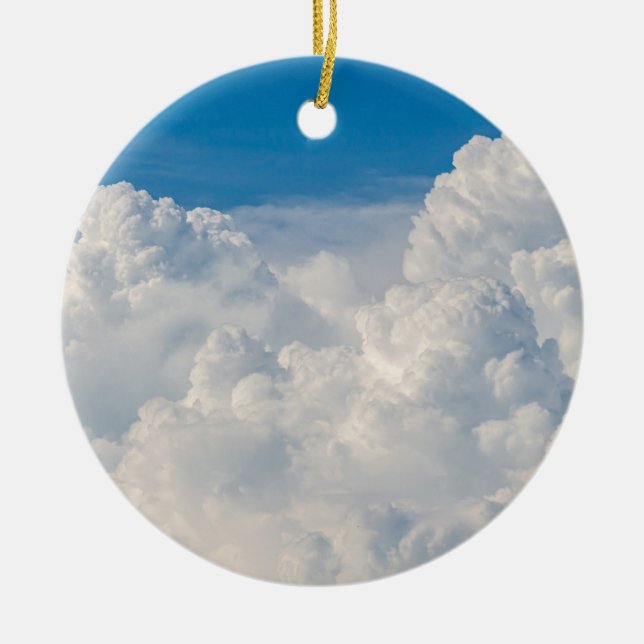 Moln i Himlar Julgransprydnad Keramik (Framsidan)
