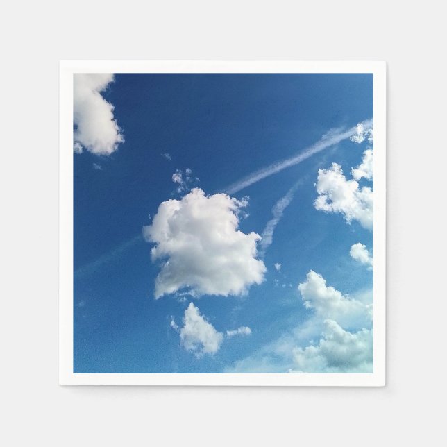 Moln, i ljuset pappersservett (Framsidan)