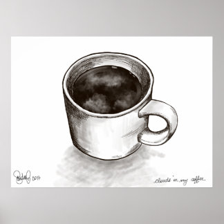 Moln (i mitt kaffe) poster