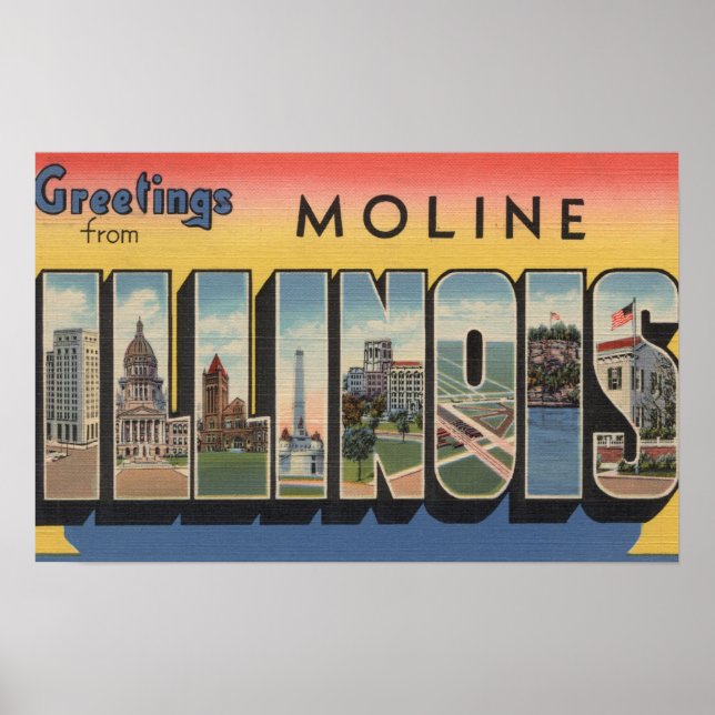 Moln, Illinois - stora Brev-scenes Poster (Framsidan)