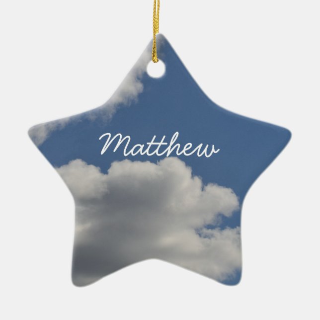 Moln Julgransprydnad Keramik (Framsidan)