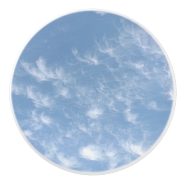 Moln keramisk dragkraft knopp (Framsidan)