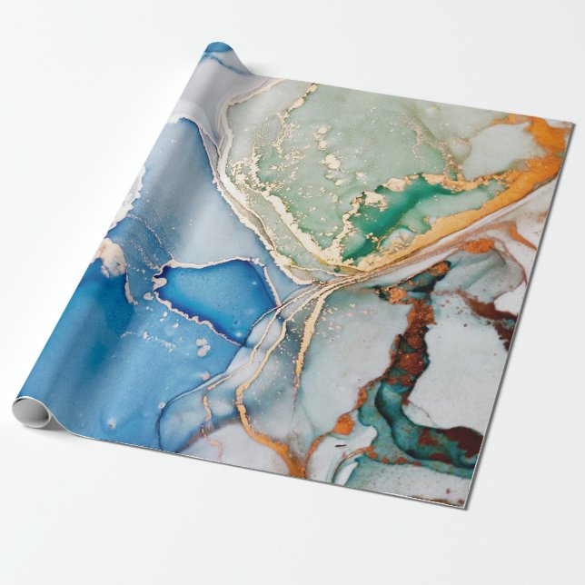 Moln makro. Himlar färg och Vita färg Stains. Tr Presentpapper (Utrullad)