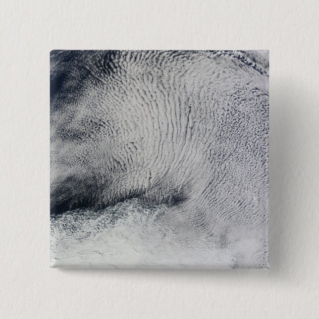 Moln mönster och havsis i södra oceanen knapp (Framsida)