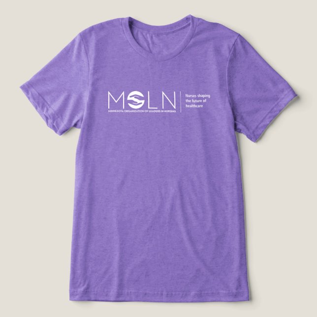 MOLN Mörk Färg Tri-Blend T-Shirt (Design Framsida)