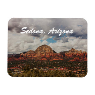 Moln när de rullar in i Sedona Magnet