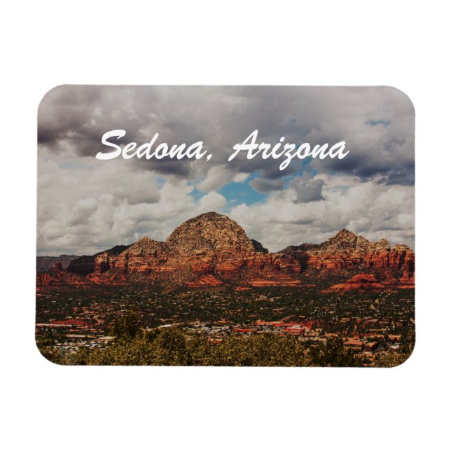 Moln när de rullar in i Sedona Magnet (Horisontell)