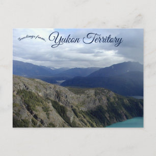 Moln och berg i Yukon Territory Kanada Vykort