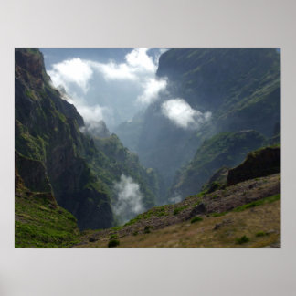 Moln och berg Poster