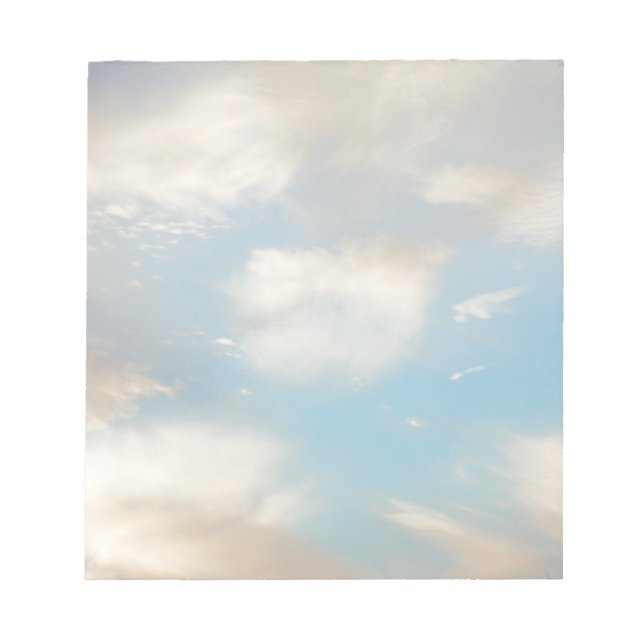 Moln och Blå himmel Anteckningsblock (Framsida)