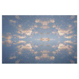 Moln och blå himmelfototyg tyg