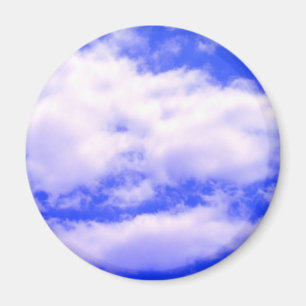 Moln och Rensa Blå himmel Magnet