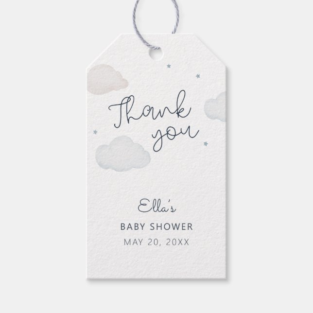 Moln och stjärnor, Tack Presentetikett (Framsidan)