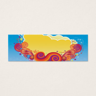 moln och virvelströmmar litet visitkort