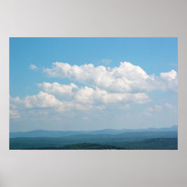 Moln över bergen poster