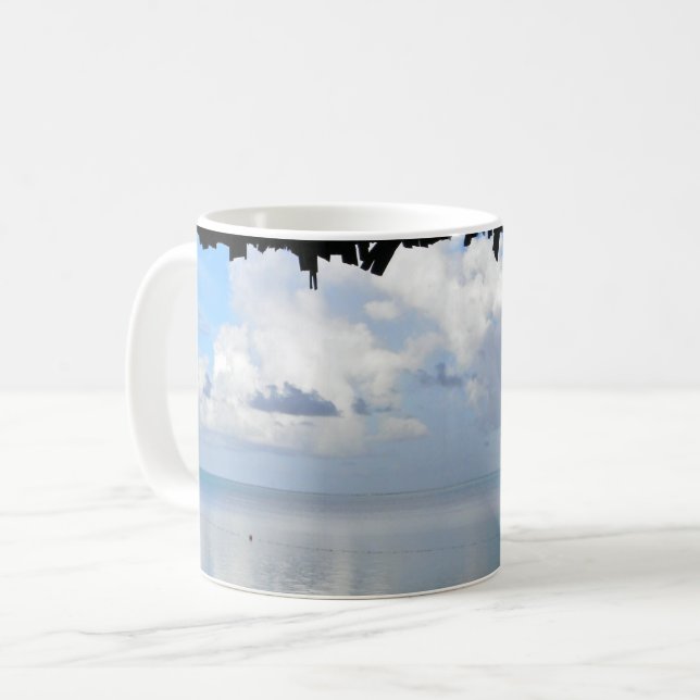 Moln över Bora Bora Kaffemugg (Framsida vänster)