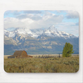 Moln över de Teton bergen Musmatta