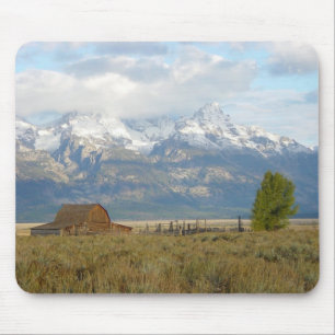 Moln över de Teton bergen Musmatta
