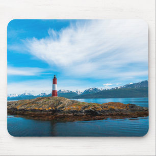 Moln över fyr belägen nära Ushuaia, Argentina Musmatta