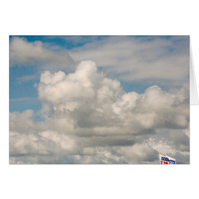 Moln över Lake Erie Hälsningskort (Framsidan Horizontal)