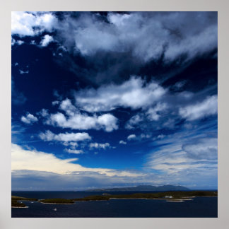 Moln över Medelhavet Poster