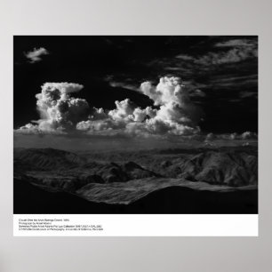 Moln över öknen 1965, av Ansel Adams Poster