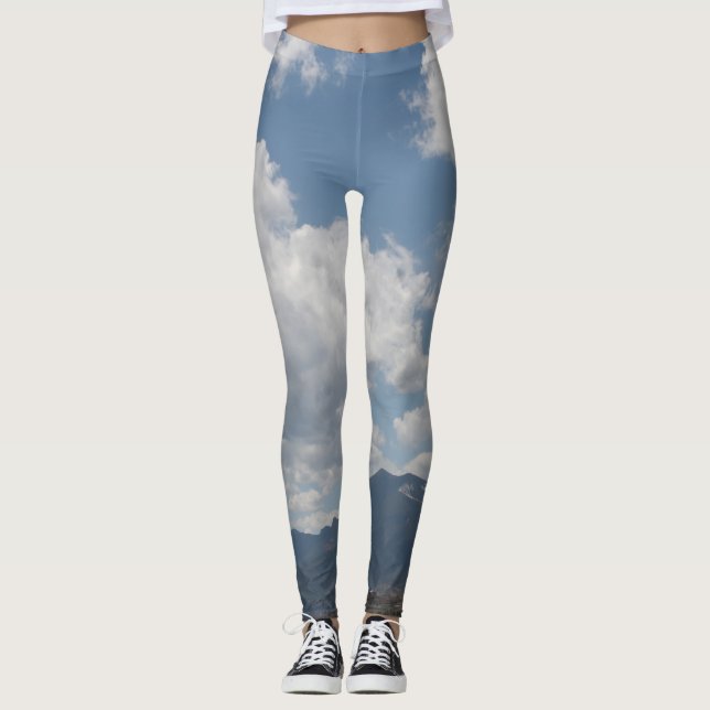 Moln över Rocky mountains Leggings (Framsida)