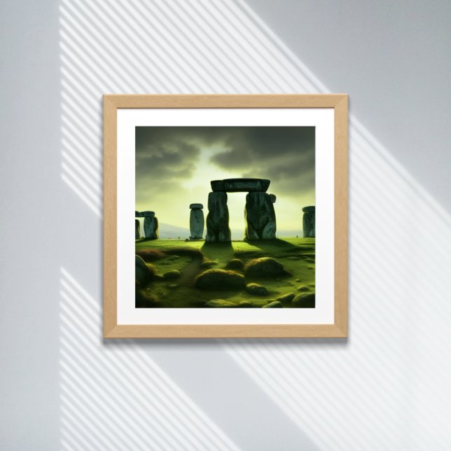 Moln över Stonehenge Fantasy Digital Art Poster (Skapare uppladdad)