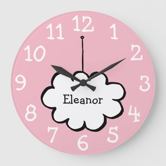 Moln på ett snöre namn stor klocka (Framsida)