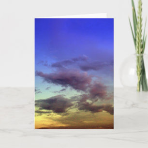 Moln på Sunset Greeting Cards Kort