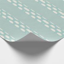 Moln Polka dots Grönt Rand