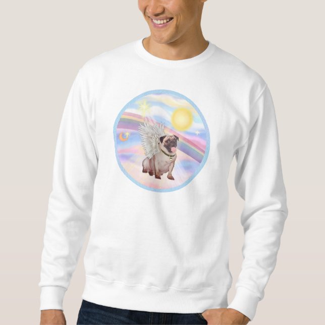 Moln - Pug Angel (#2) Sweatshirt (Framsida)