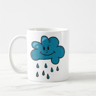 Moln Regn Ritning Illustration Väder & Natur Kaffemugg