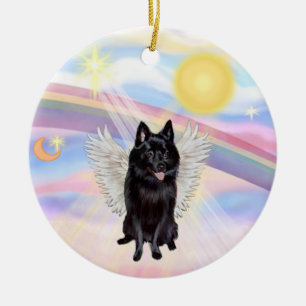 Moln - Schipperke Angel Julgransprydnad Keramik