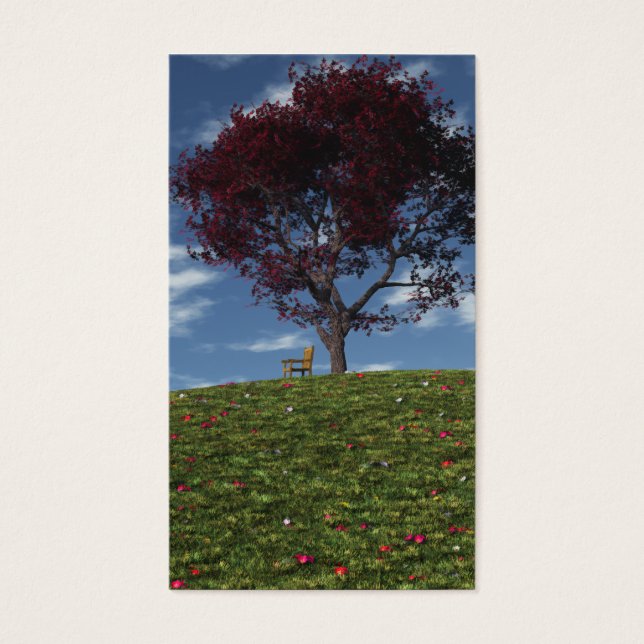 Moln seglar av Bokmärken Visitkort (Framsidan)