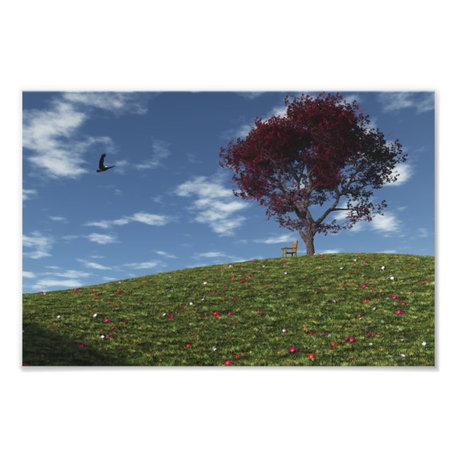 Moln skickas ut med fotoutskrift fototryck (Framsidan)