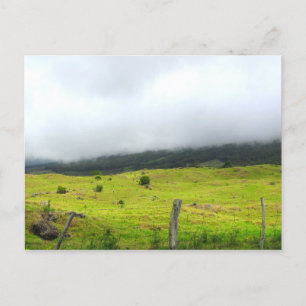 Moln som sjunker på pastualand Postcard Vykort