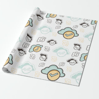 Moln sömlöst mönster presentpapper