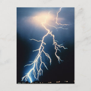 Moln till Ground Lightning Vykort