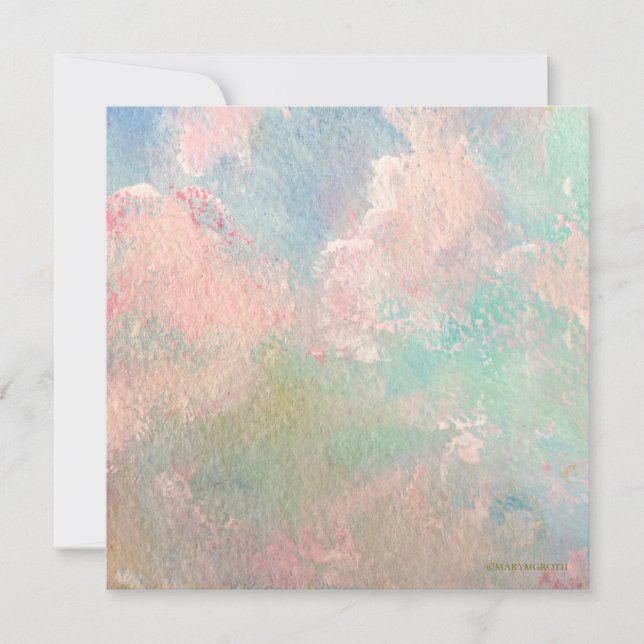 Moln vid soluppgången inbjudan (Framsida)