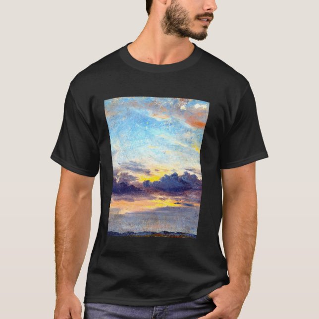 Moln vid Sunset John Constable Romanticism Landsc T Shirt (Framsida)