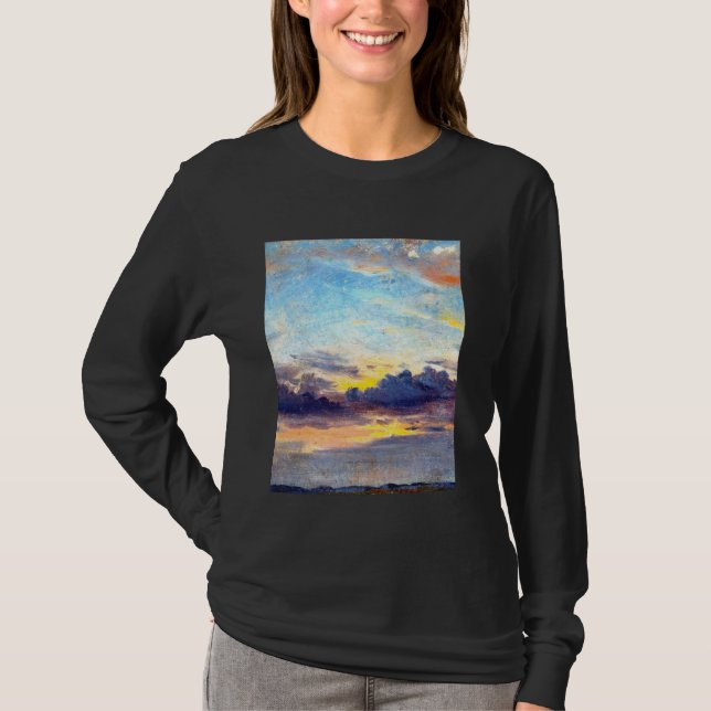 Moln vid Sunset John Constable Romanticism Landsc T Shirt (Framsida)