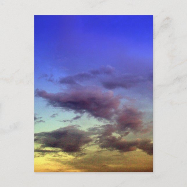 Moln vid Sunset Postcards Vykort (Framsida)