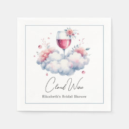Moln Vin Bröllopsshower Pappersservett