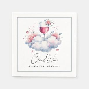 Moln Vin Bröllopsshower Pappersservett