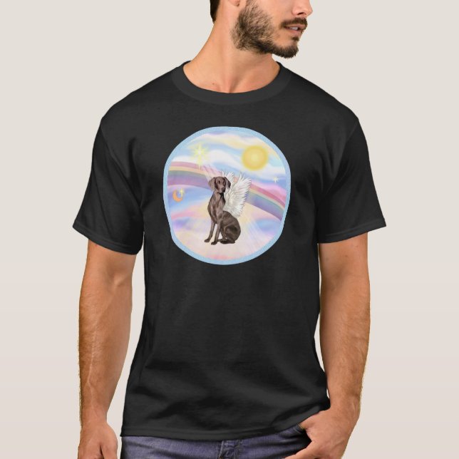 Moln - Weimaraner Ängel T Shirt (Framsida)