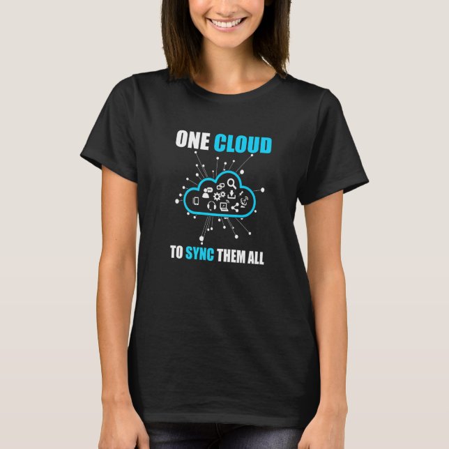 Molnadministratör för en moln devops ingenjör  2 t shirt (Framsida)