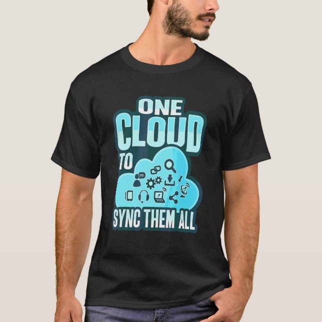 Molnadministratör för en moln devops ingenjör 6 t shirt (Framsida)