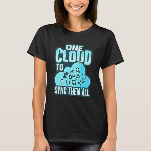 Molnadministratör för en moln devops ingenjör 6 t shirt (Framsida)